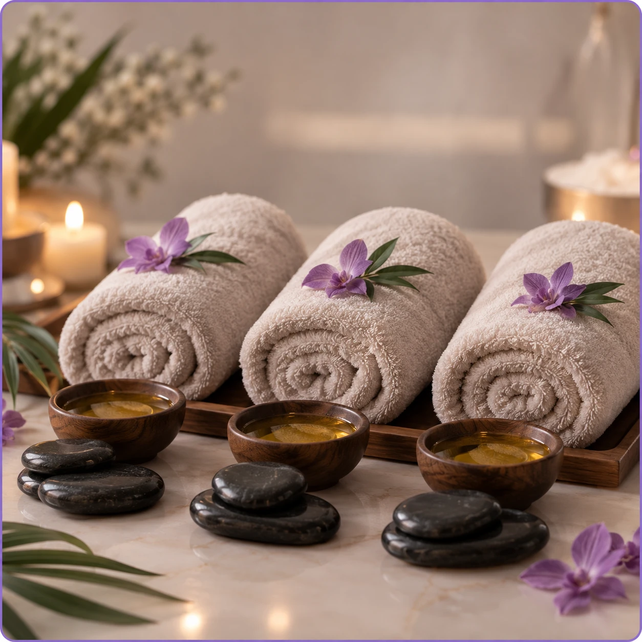 Relaxation massage for three people
