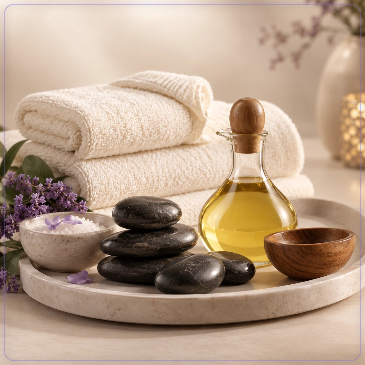 Relaxation massage for three people
