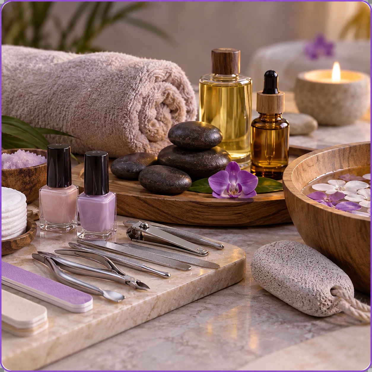 Relaxing massage, pedicure, and manicure for men and women.