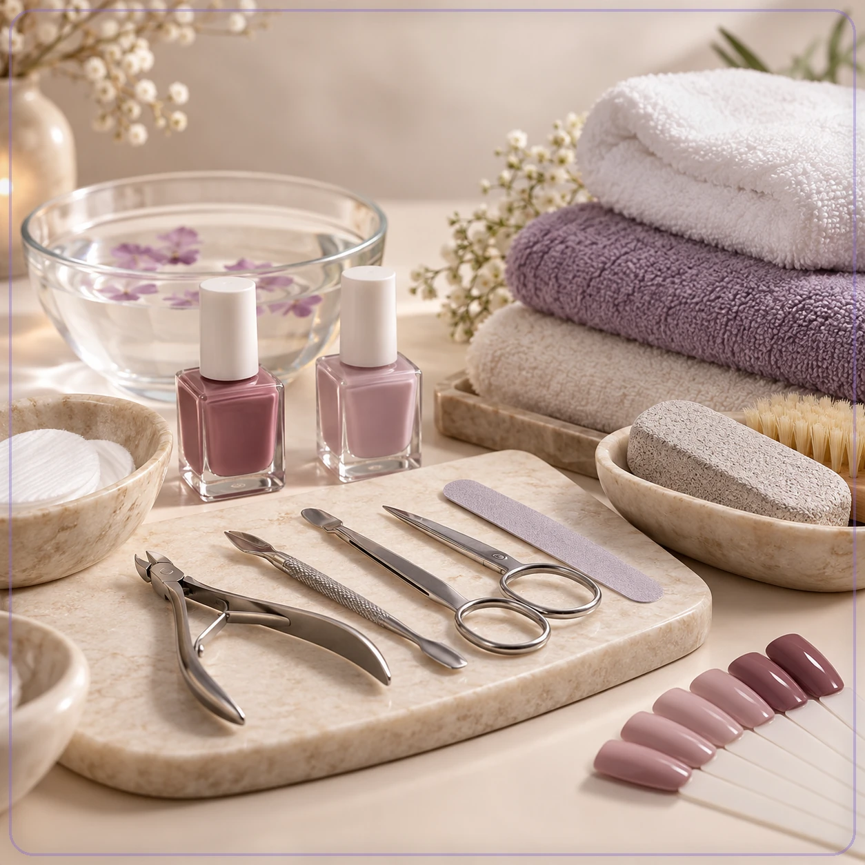 Relaxing Massage + Manicure & Pedicure Package